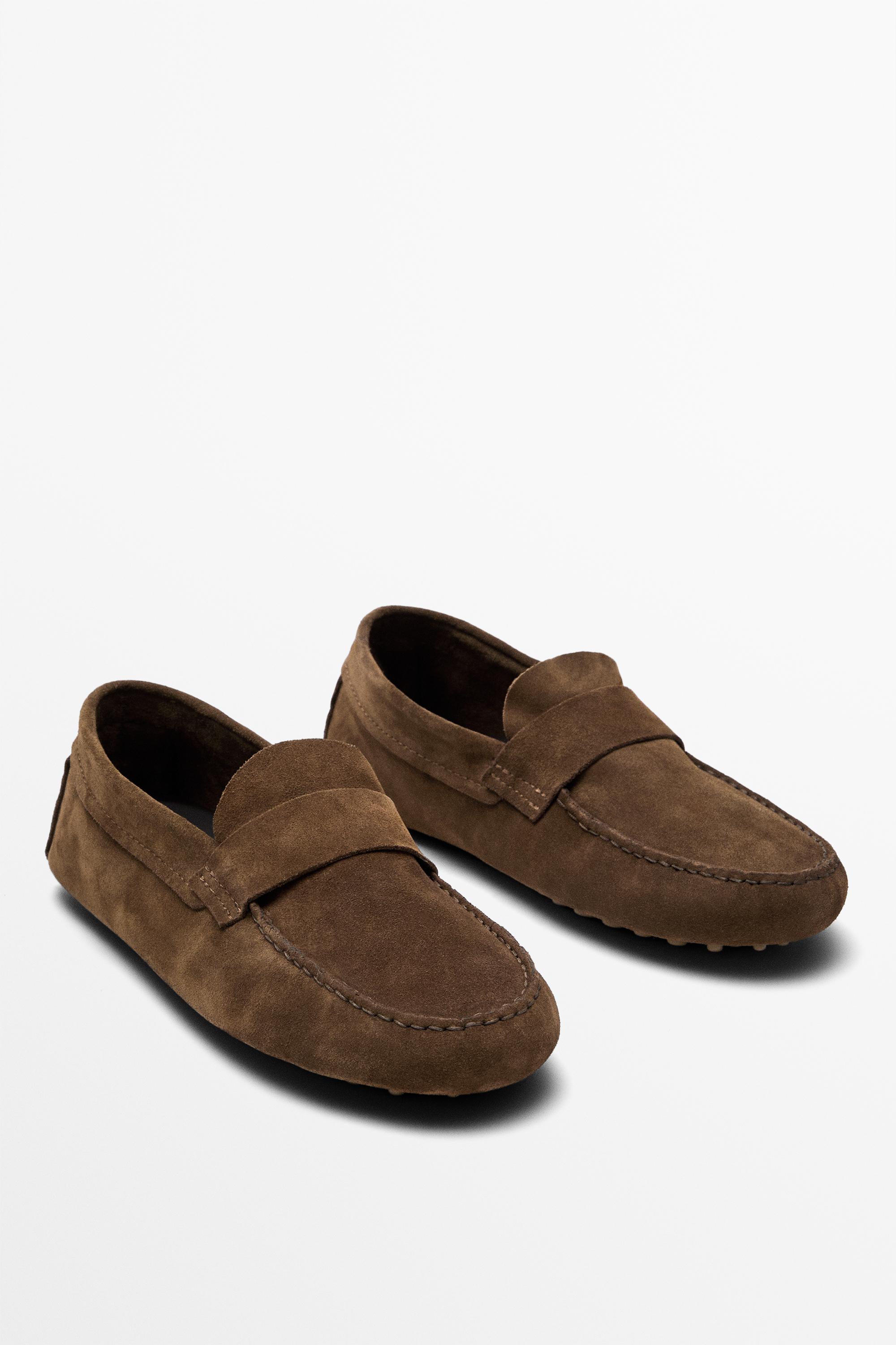 Soft leather mask loafers
